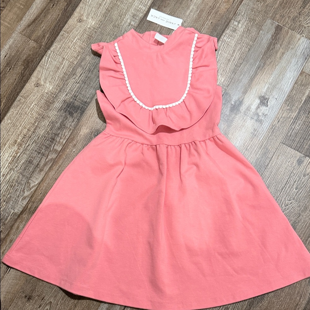 Janie and Jack Coral Ruffle Dress